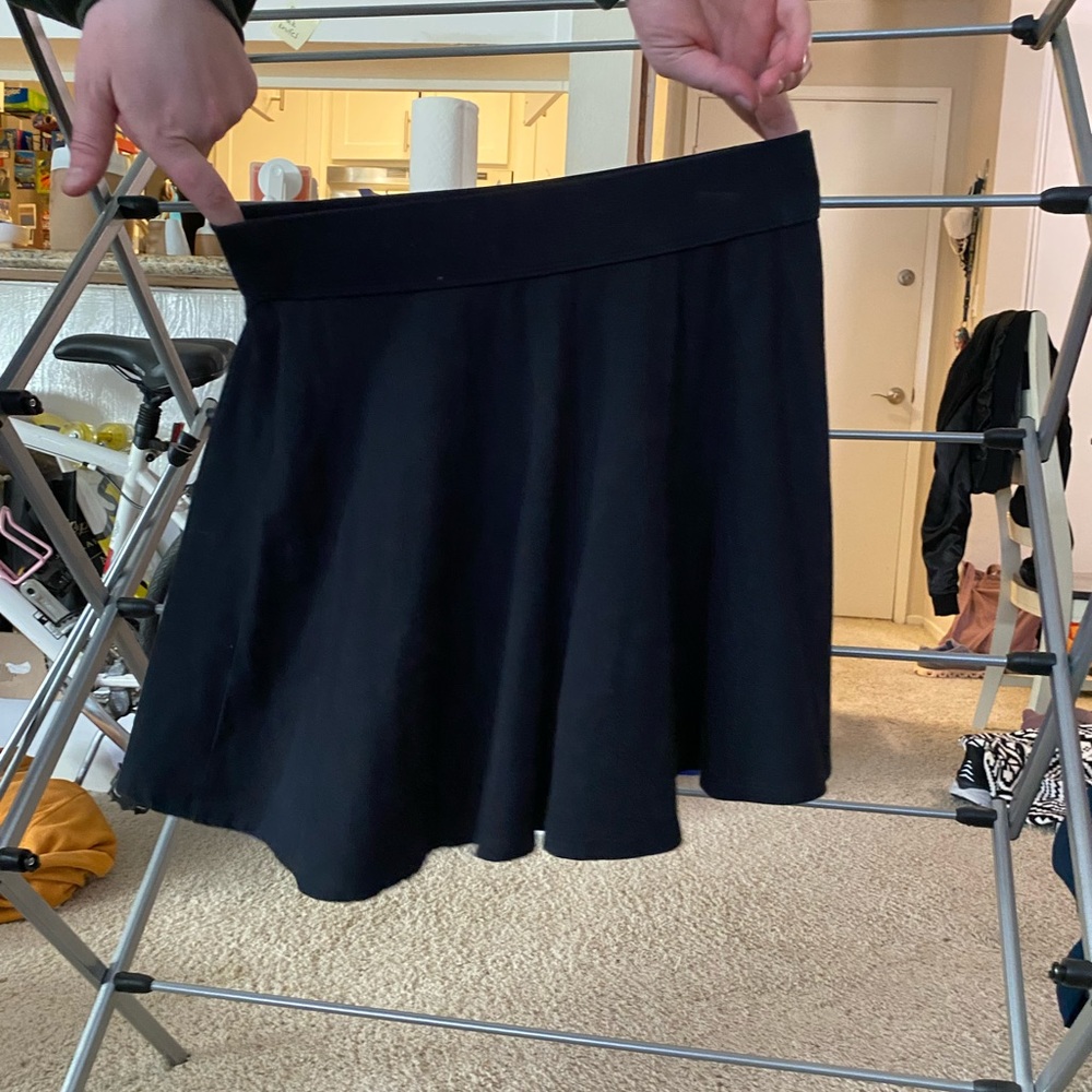 Black Abercrombie & Fitch Skater Skirt